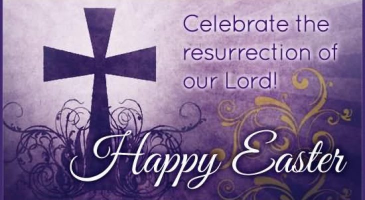 Happy easter religious clipart 3